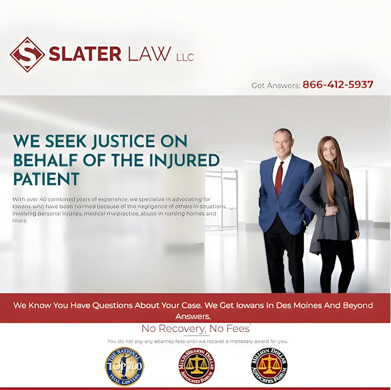 Slater Law, LLC - Medical Malpractice Lawyer in 50265, West Des Moines, Iowa Slater Law, LLC - Medical Malpractice Lawyer in West Des Moines, Iowa