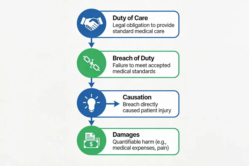 The Four Legal Elements of Medical Malpractice